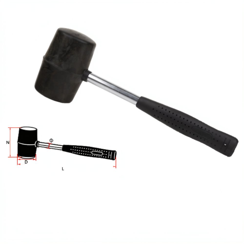 Home Improvement Mark - Palu Karet Ergonomis untuk Perakitan Furnitur,