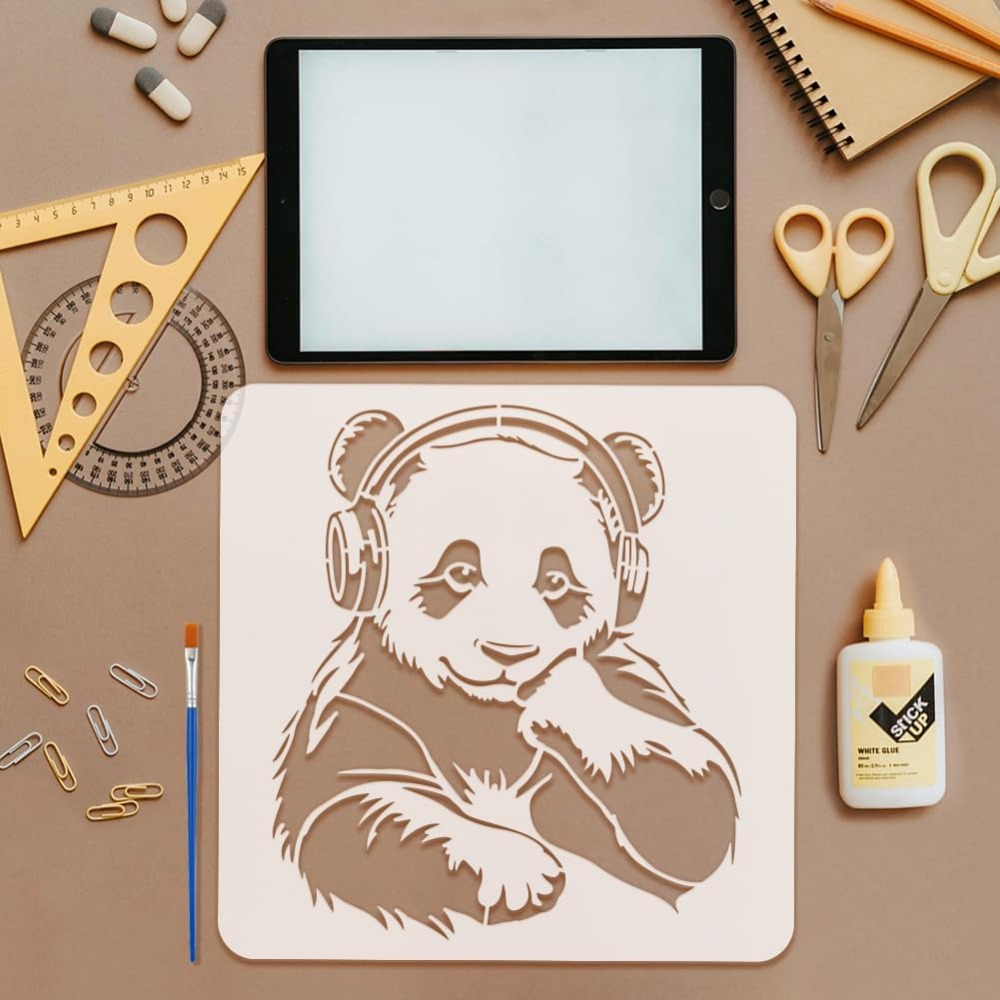 Stensil Panda dengan Kuas Luki - Paint Brush ulasan dan harga